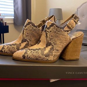 Vince Camuto sling back mules